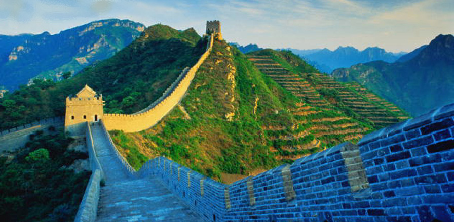 A view of the Great Wall of China